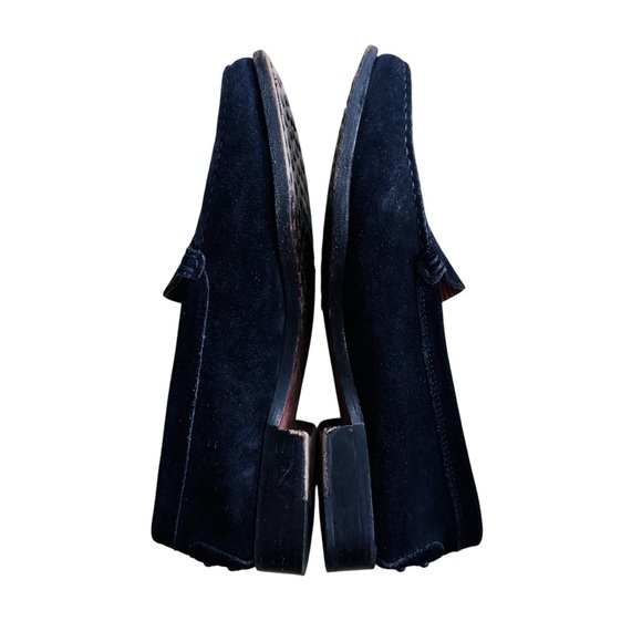 TOD’S woman’s suede black loafers size 81/2 EUC - Picture 2 of 8